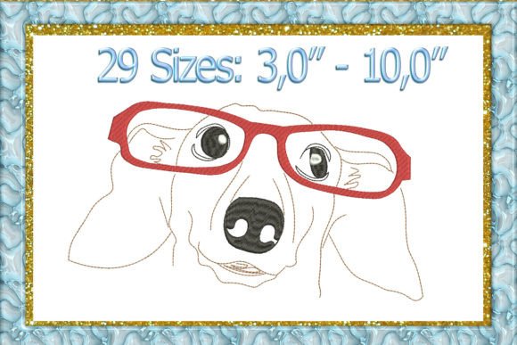 Dachshund Embroidery Design: A Playful Asset for Creative Branding