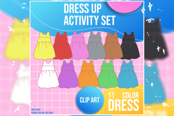 Dress Clip Art Set: Elevate Visual Communication with Versatile Assets