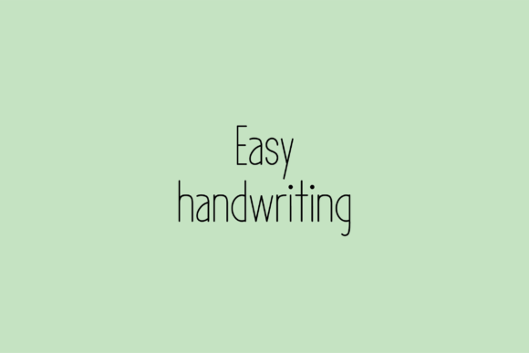 Easy: A Handwritten Font for Modern Branding