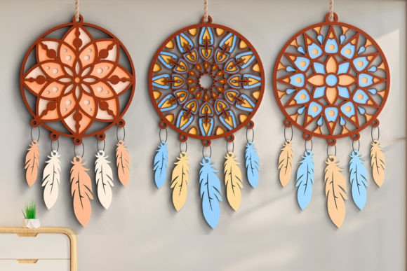 Elevate Your Designs with 3d Dream Catchers Layered Svg BUNDLE