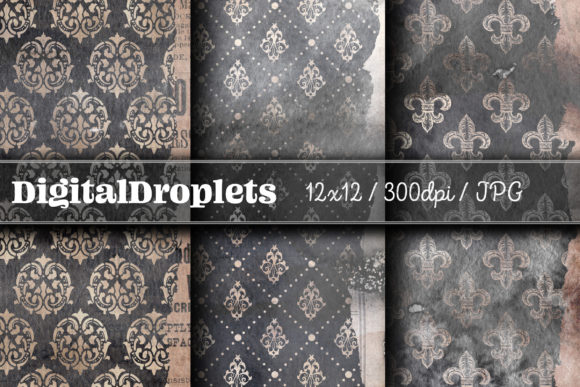 Gold Streaked Damask | FREEBIE