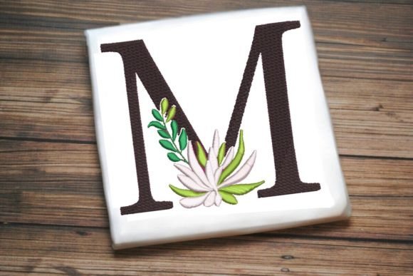 M Letter Greenery Monogram: Elevate Your Visual Design