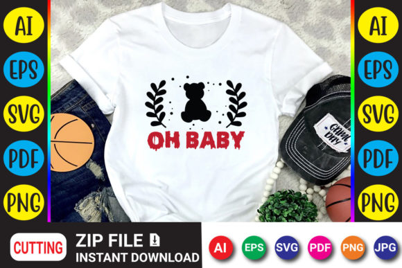 Oh Baby: Elevate Your Designs with This New T-Shirt Design