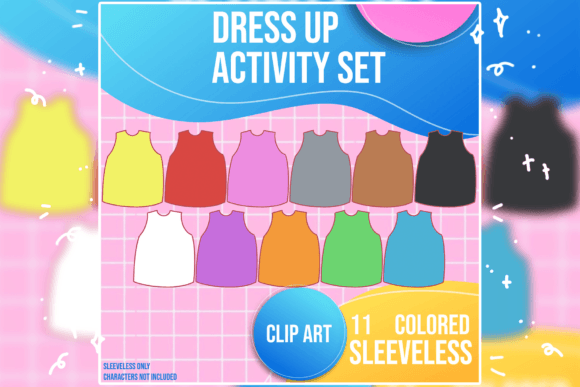 Sleeveless Clip Art Set: A Versatile Design Asset