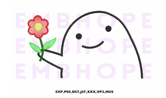The Smiling Face Holding Flower: A Design Asset for Joyful Branding